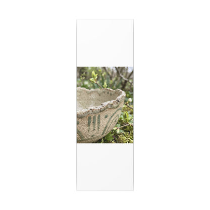 Elegant Ceramic Bowl Canvas Art - Japanese Pattern Japandi