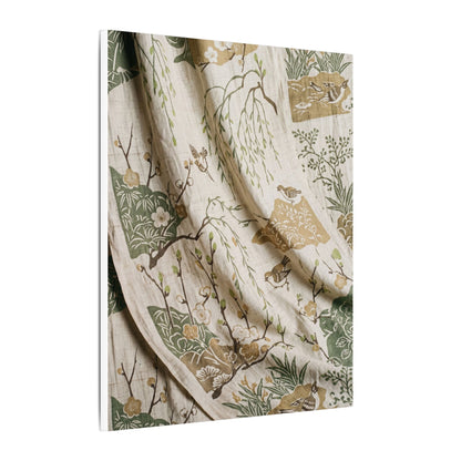 Silk Drape Canvas Art | Spring Japandi Japanese Pattern Art