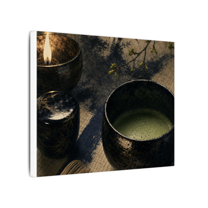 Ma Tea Ceremony Canvas Art - Zen Sumi E