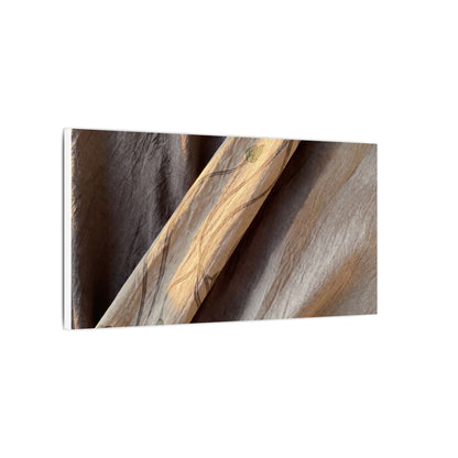 Warm Silk Drape Canvas Art - Japanese Pattern Japandi