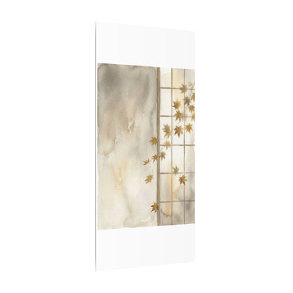 Warm Shoji Screen Canvas Art - Watercolor Japandi