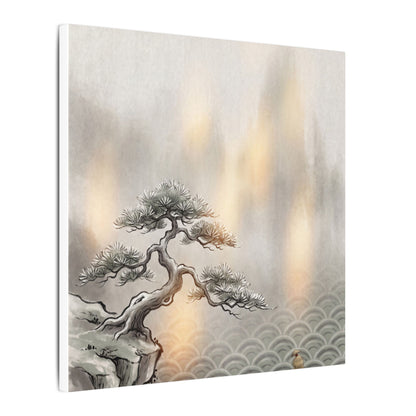 Pine Tree Canvas Art | Winter Japandi Japanese Pattern Art