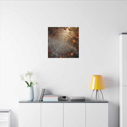 Artful Water Ripple Canvas Art - Gold Vein Kintsugi