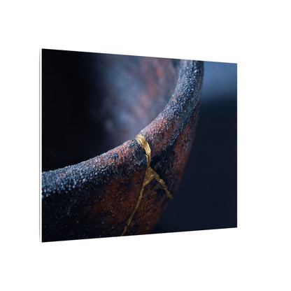 Artful Ceramic Bowl Canvas Art - Broken Beauty Kintsugi