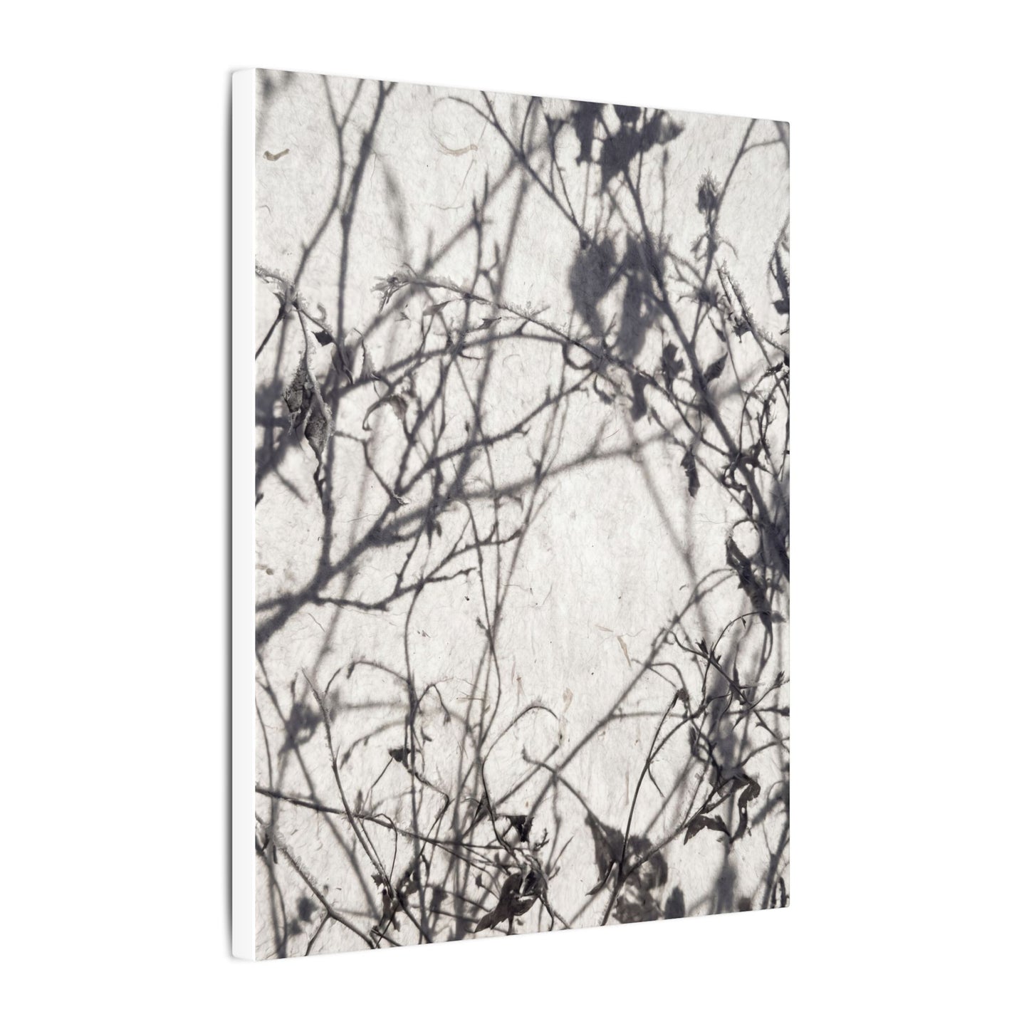 Winter Shadow Play Japanese Pattern Canvas Art | Elegant Decor