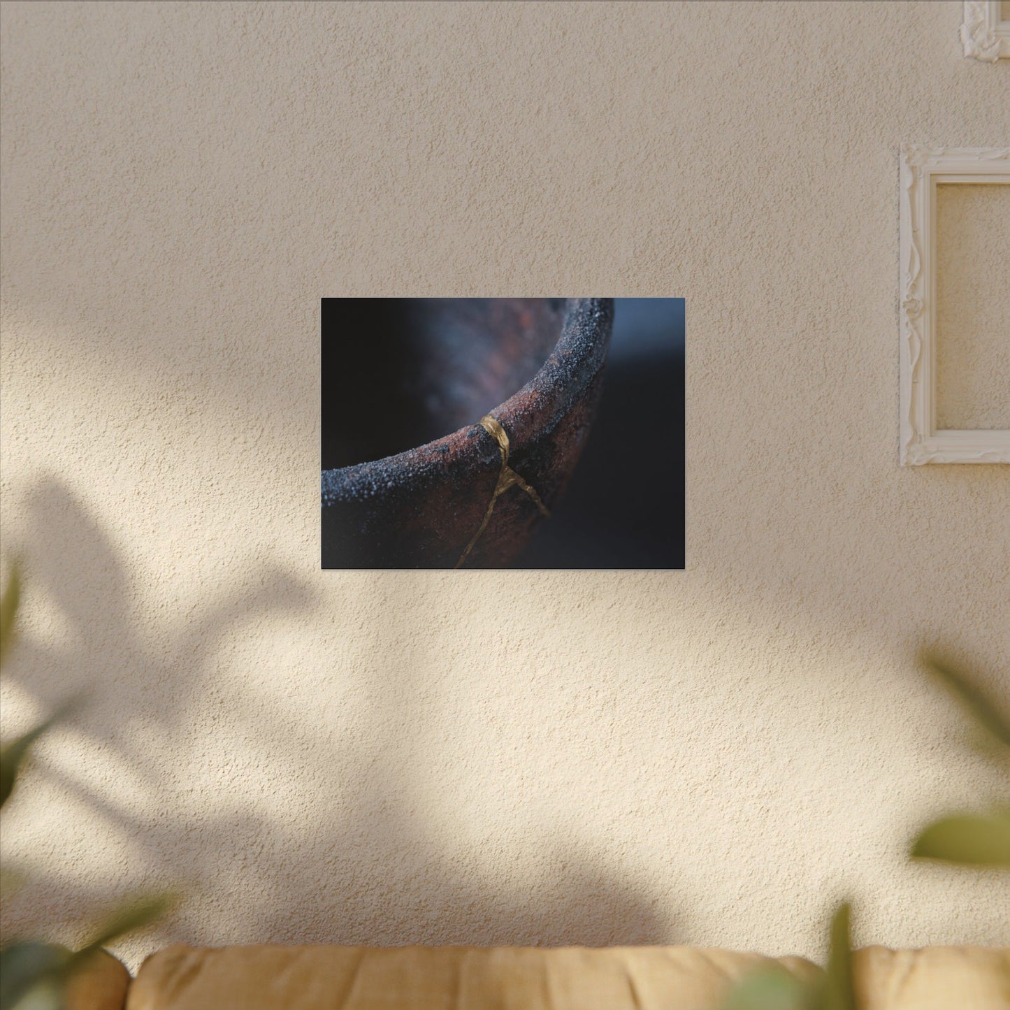 Artful Ceramic Bowl Canvas Art - Broken Beauty Kintsugi