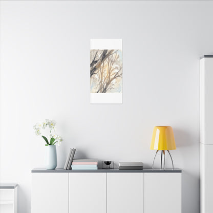 Ma Shadow Play Canvas Art - Japandi Watercolor