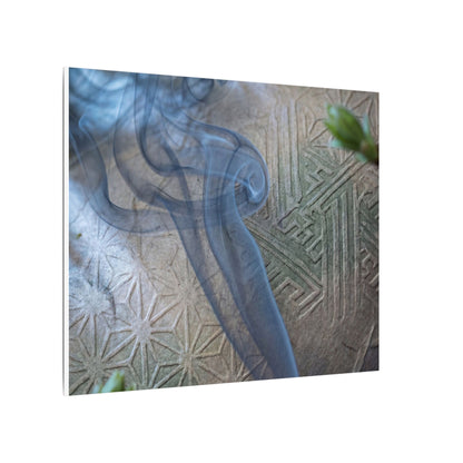 Spring Incense Smoke Japanese Pattern Canvas Art | Neutral Decor