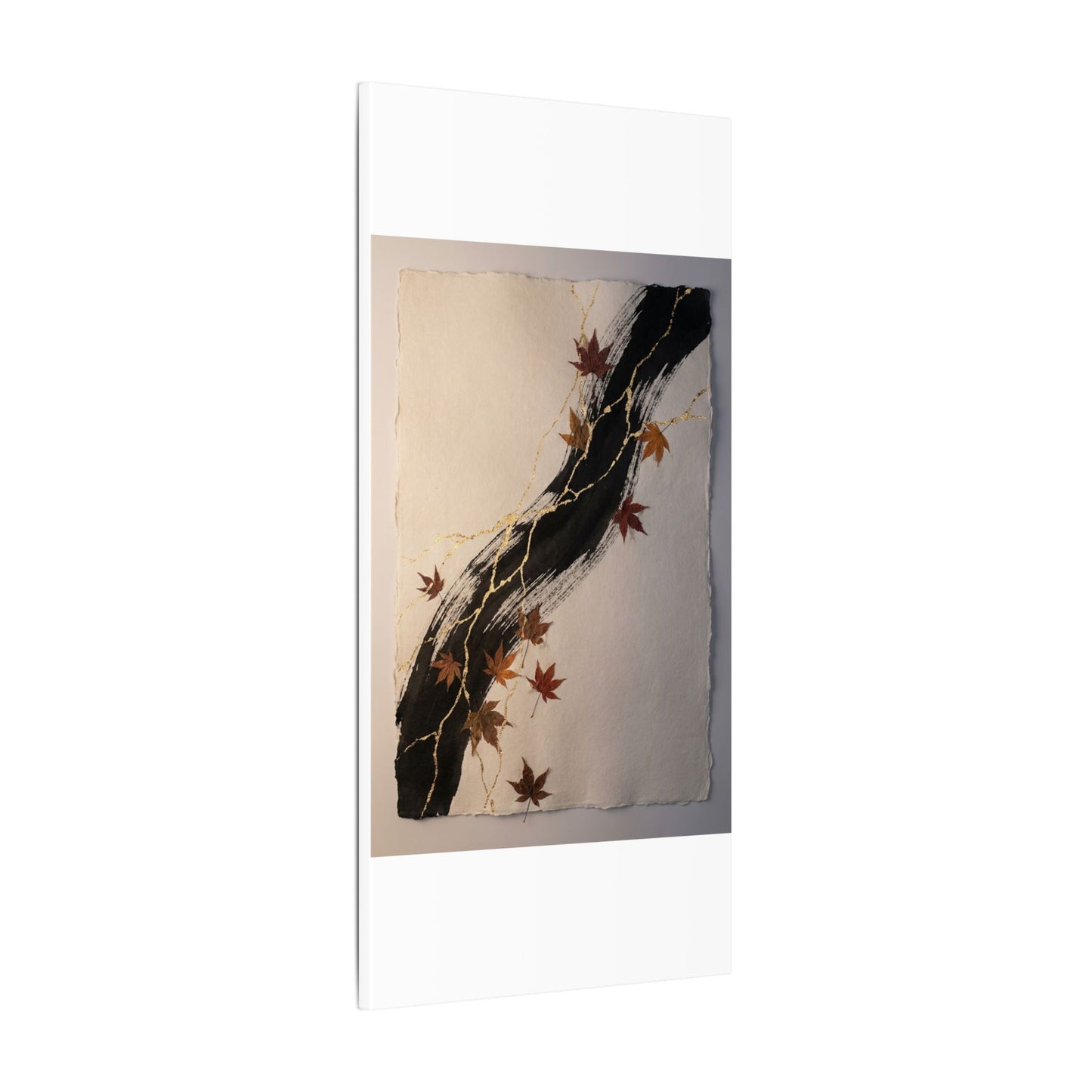 Dawn Ink Brushstroke Canvas Art - Kintsugi Ma