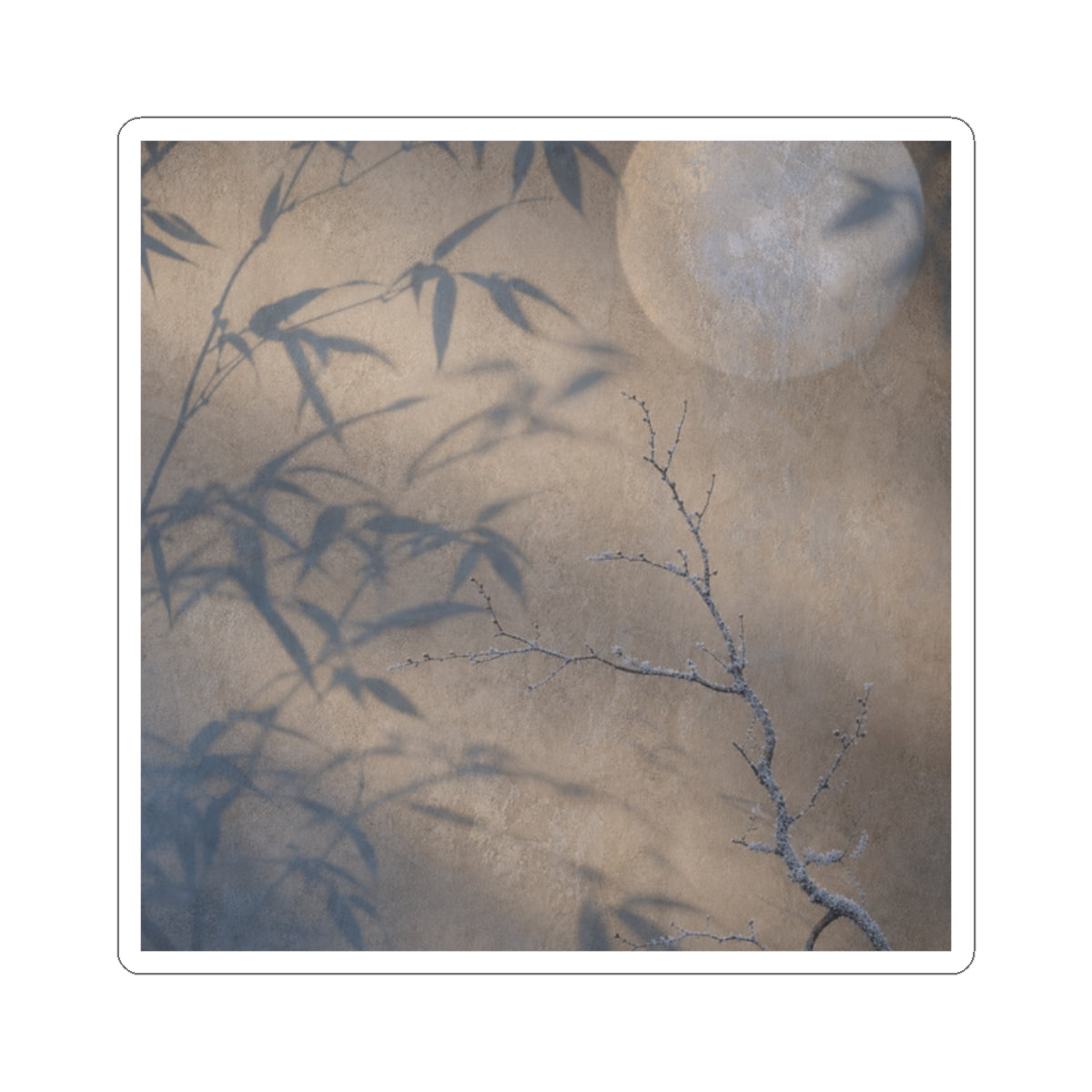 Seijaku Shadow Play Sticker - Japandi Japanese Pattern