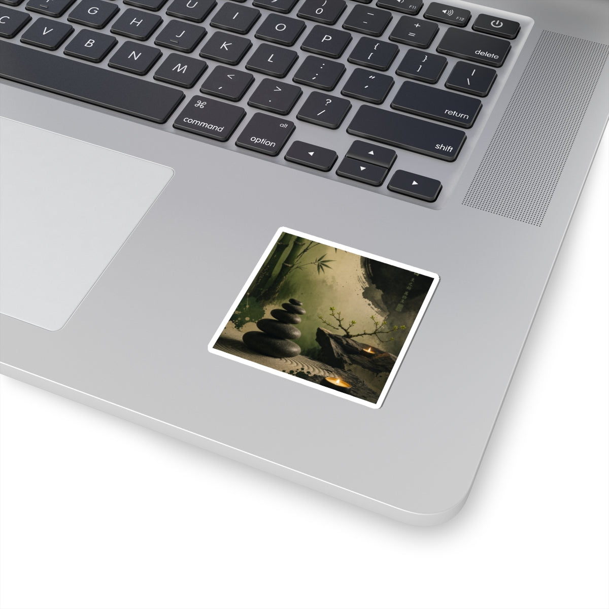 River Stones Sticker | Spring Zen Karesansui Art