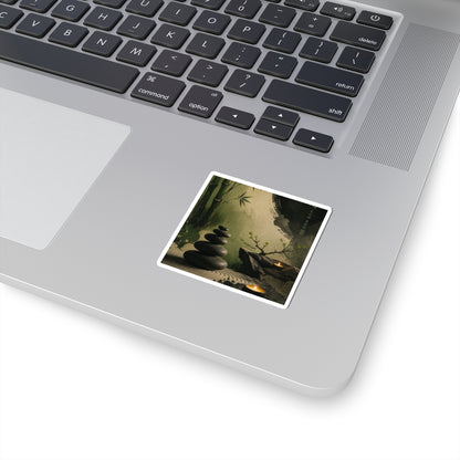 River Stones Sticker | Spring Zen Karesansui Art
