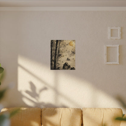 Peaceful Bamboo Grove Canvas Art - Karesansui Zen