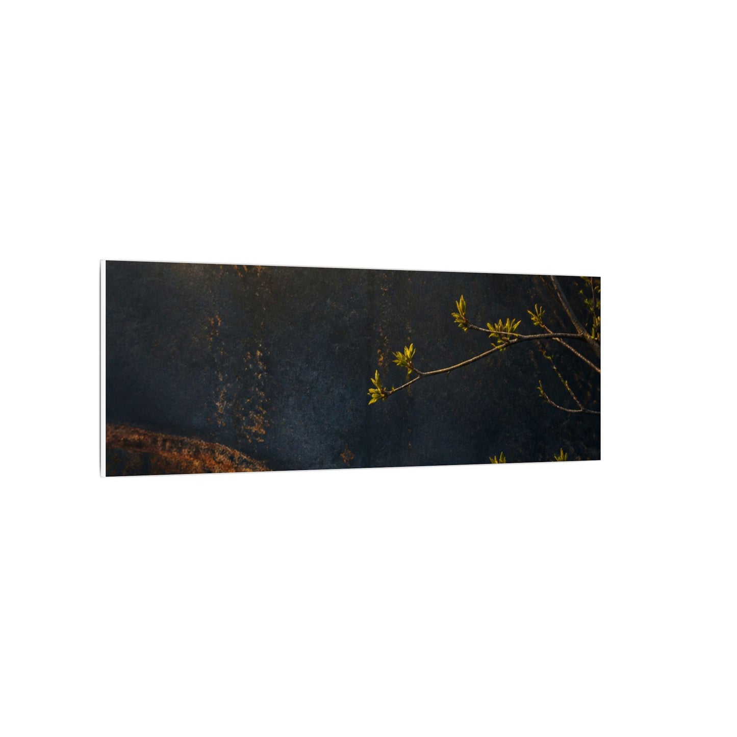 Spring Rust Patina Dark Texture Canvas Art | Moody Decor