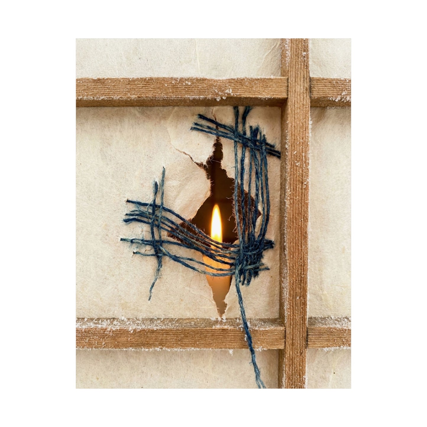 Candlelight Shoji Screen Wall Art Print - Kintsugi Kanso