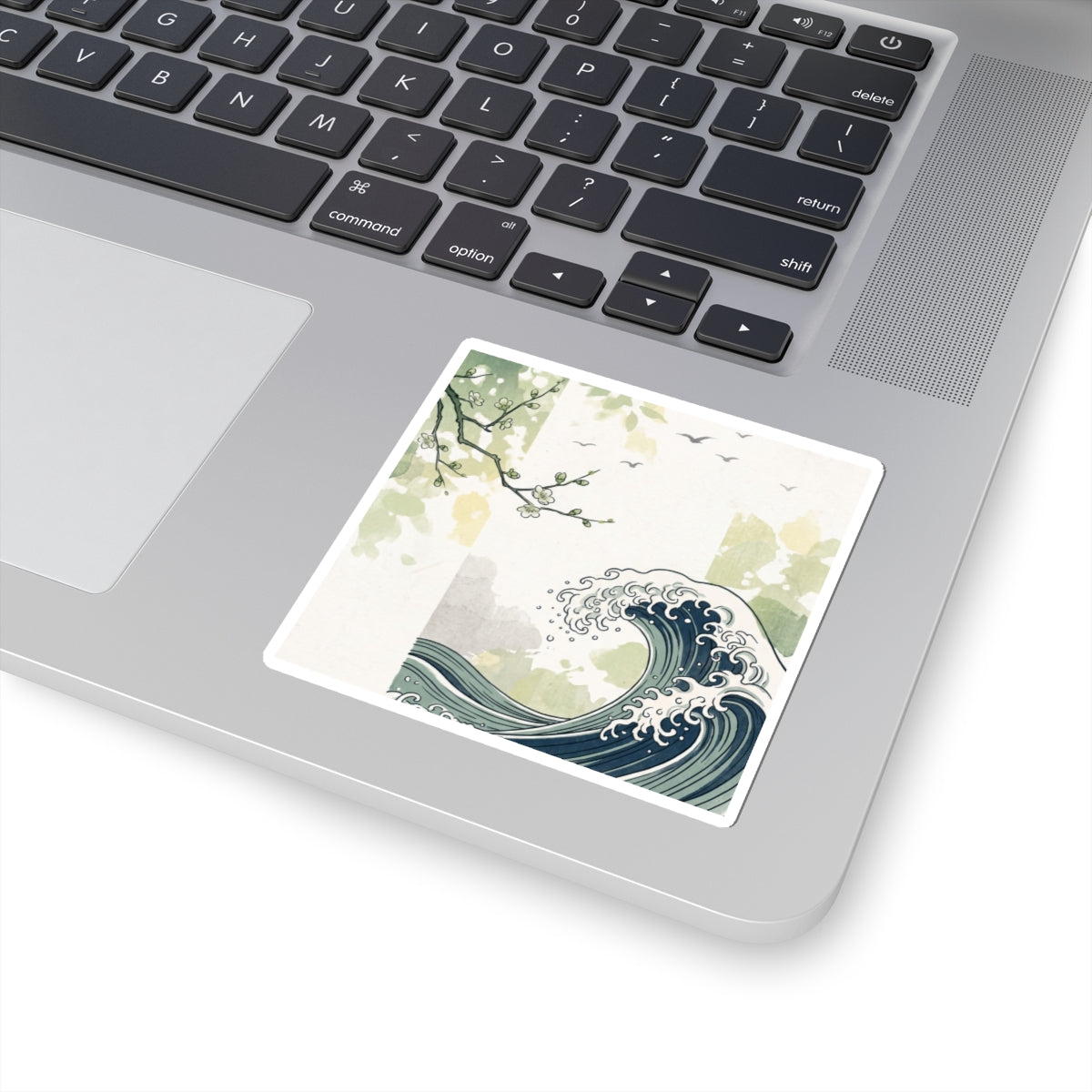 Spring Ocean Wave Ukiyo E Inspired Sticker | Calm Decor