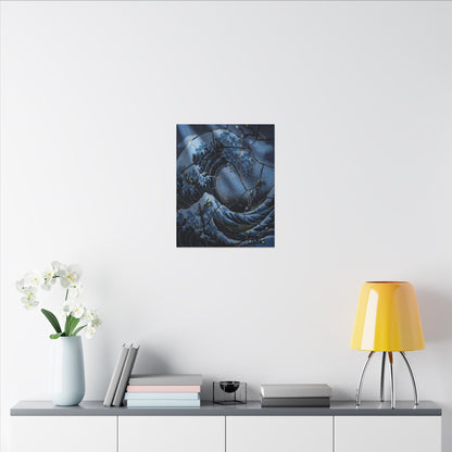 Ocean Wave Spring Canvas Art | Kintsugi Artful Design