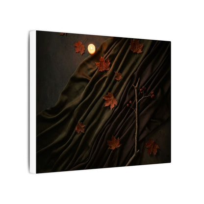 Autumn Silk Drape Moody Minimal Canvas Art | Moody Decor