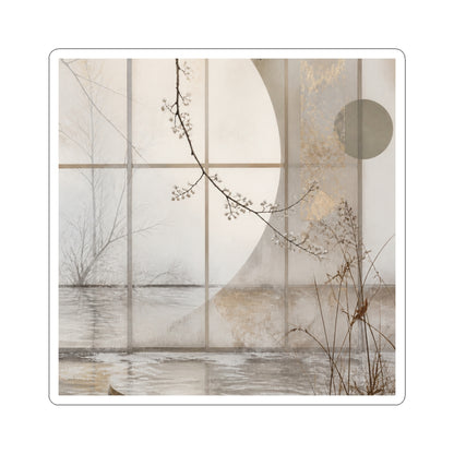 Overcast Shoji Screen Sticker - Japandi Datsuzoku