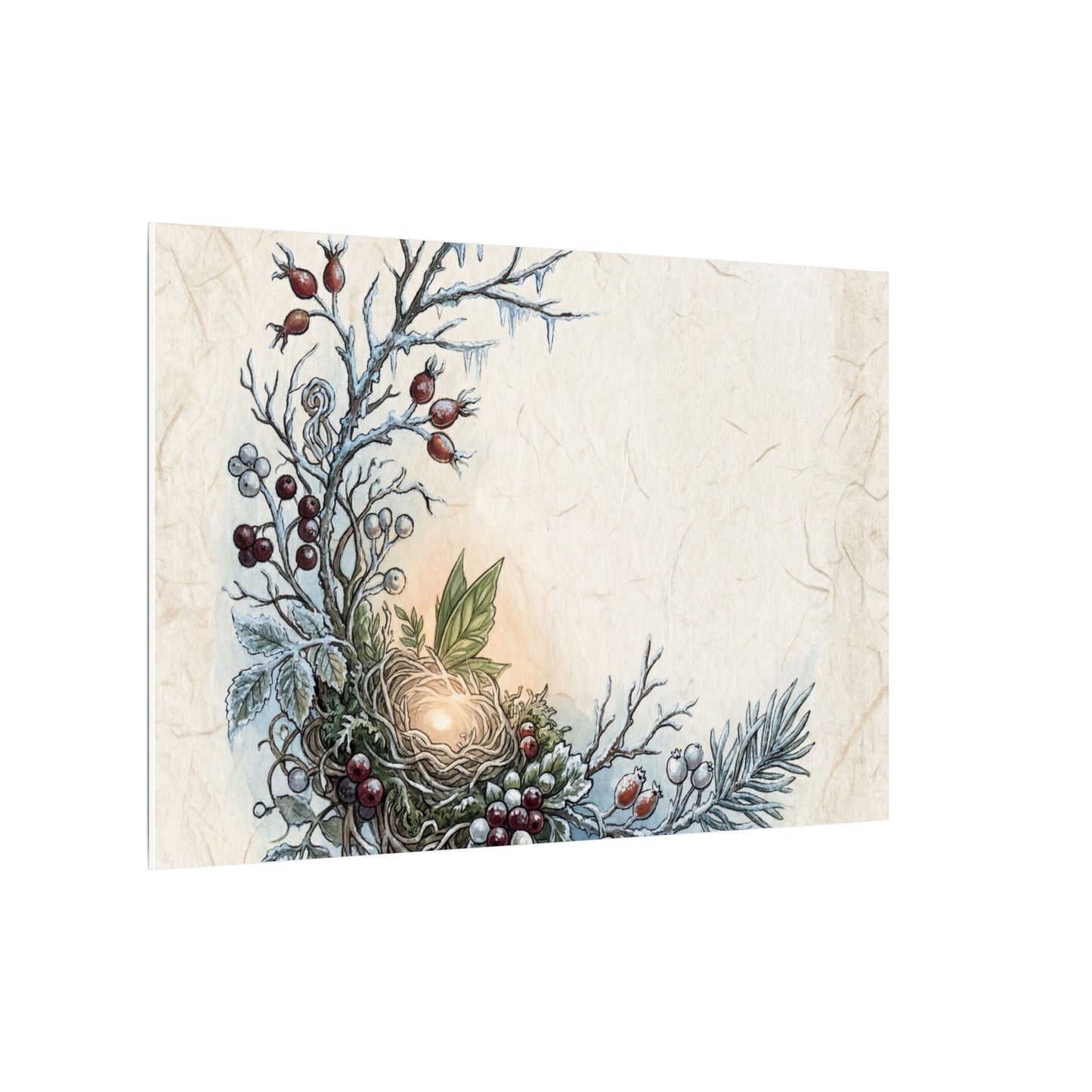 Winter Shoji Screen Forest Whimsy Canvas Art | Enchanting Decor