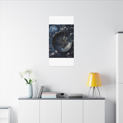 Cherry Blossom Winter Canvas Art | Kintsugi Philosophical Design
