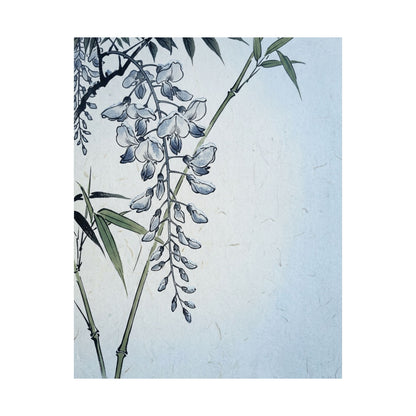 Wisteria Winter Wall Art Print | Zen Calm Design