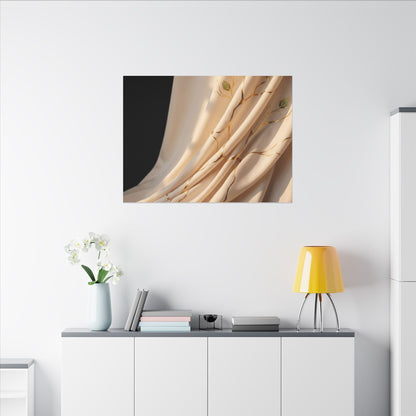 Golden Hour Silk Drape Canvas Art - Kintsugi Fukinsei