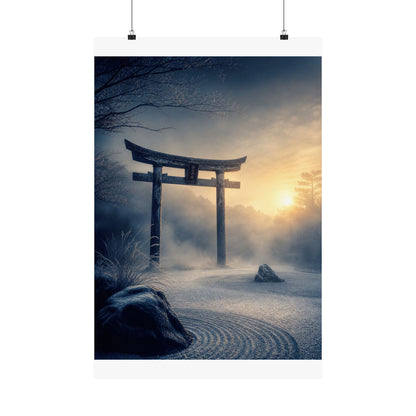 Zen Torii Gate in Golden Hour | Karesansui Wall Art Print