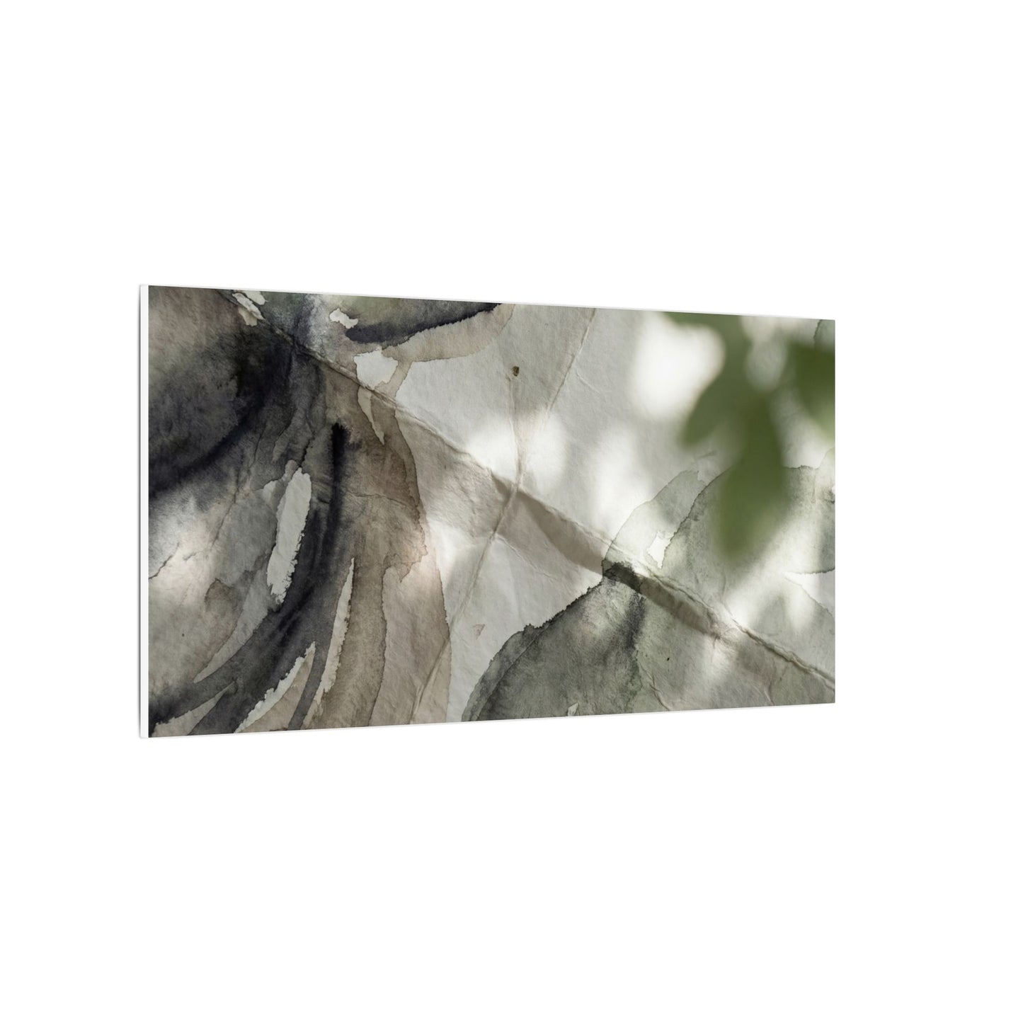 Spring Paper Fold Watercolor Canvas Art | Warm Decor