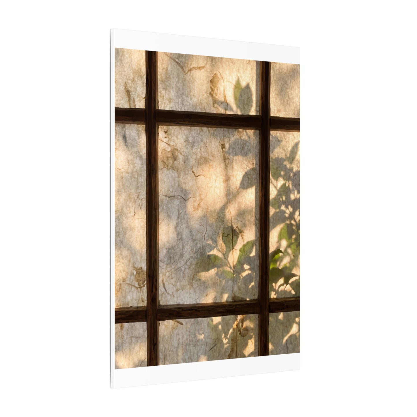 Golden Hour Shoji Screen Canvas Art - Japandi Mono No Aware