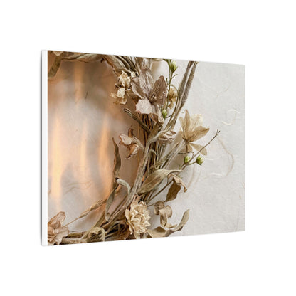 Dried Flowers Japanese Pattern Canvas Art | Neutral Japandi Art