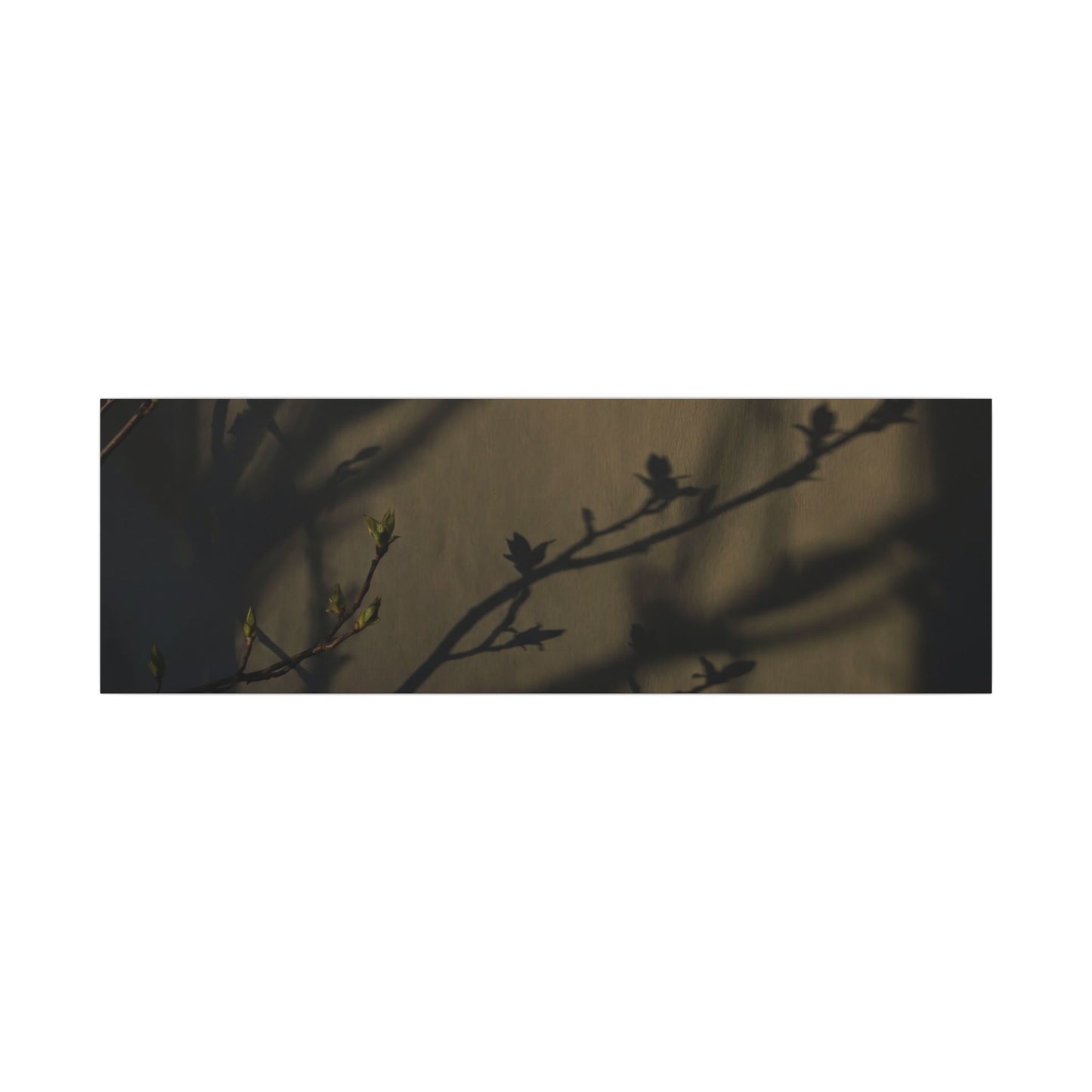 Seijaku Shadow Play Canvas Art - Dark Japandi Charcoal Ink