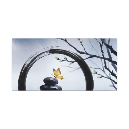 River Stones Spring Canvas Art | Zen Peaceful Design