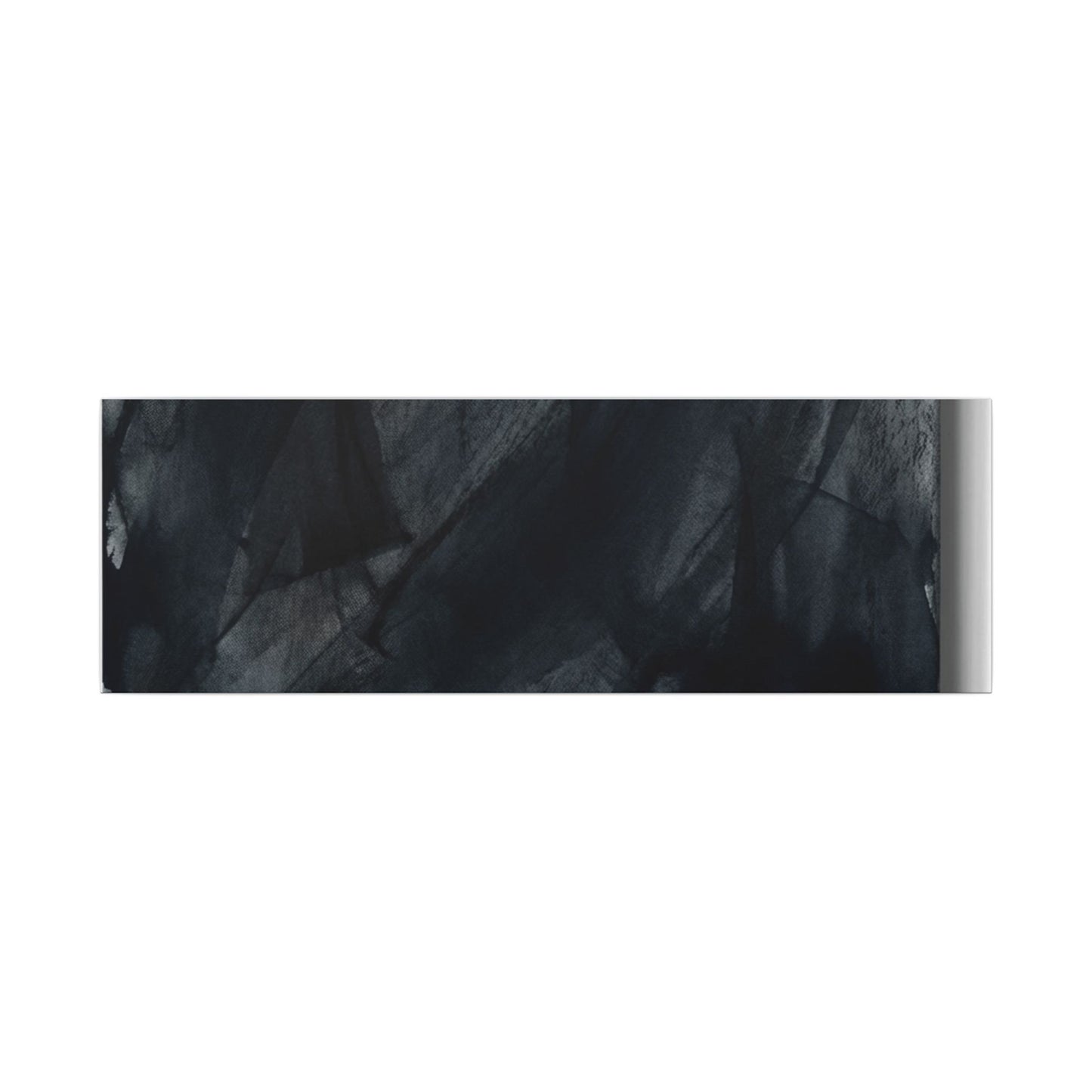 Deep Tones Dark Japandi Charcoal Canvas Art