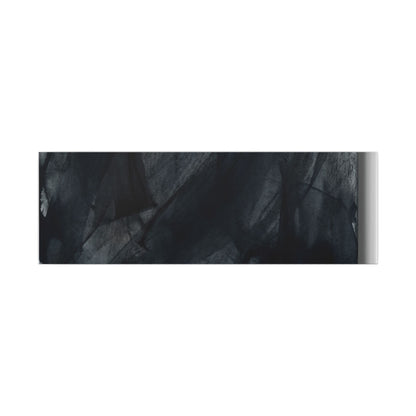 Deep Tones Dark Japandi Charcoal Canvas Art