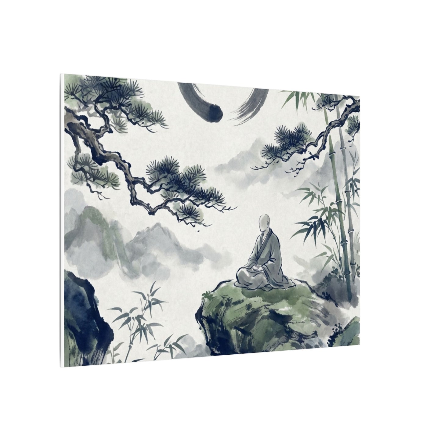 Zen Sumi-e Canvas Art