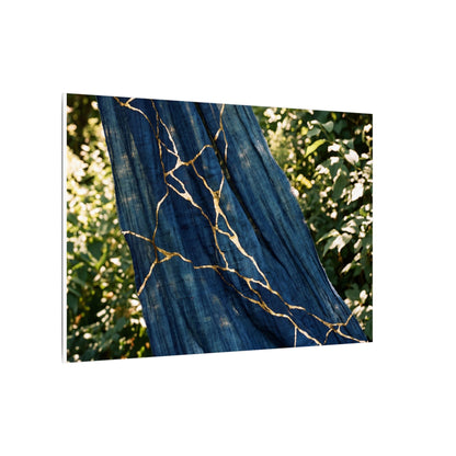 Resilient Silk Drape Canvas Art - Gold Repair Kintsugi