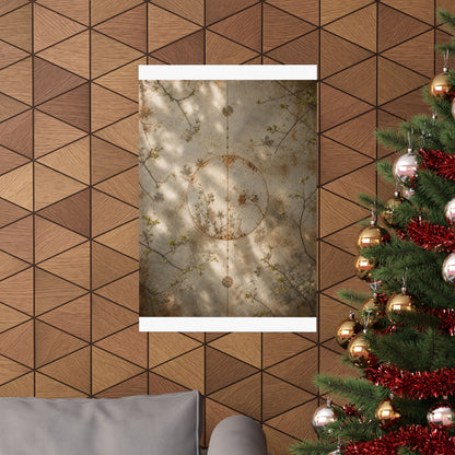 Rust Patina Spring Wall Art Print | Japandi Cozy Design