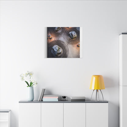 Candlelight Rock Garden Canvas Art - Japandi Ma