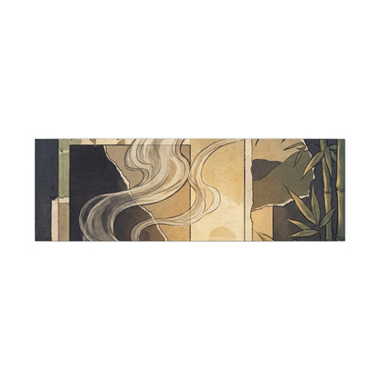 Tranquil Incense Smoke Canvas Art - Ukiyo E Inspired Zen