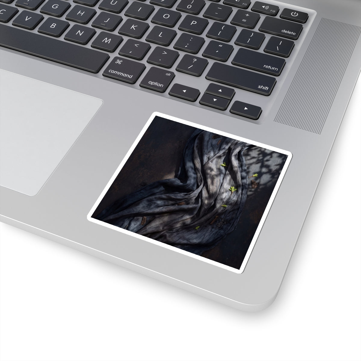 Silk Drape Spring Sticker | Dark Japandi Bold Design