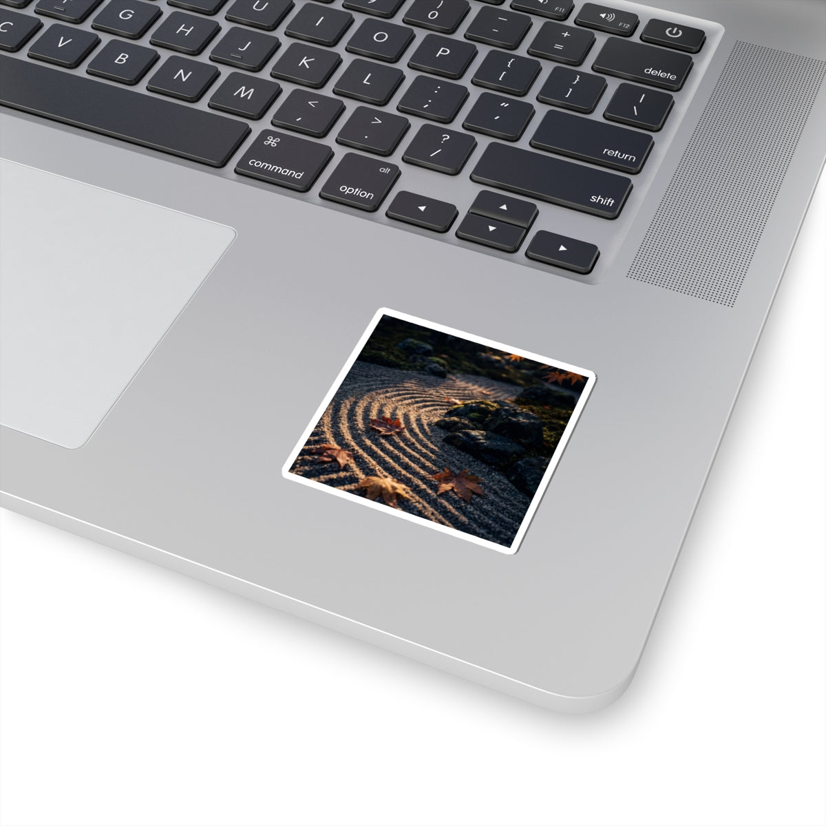 Luxurious Rock Garden Sticker - Moody Minimal Dark Japandi