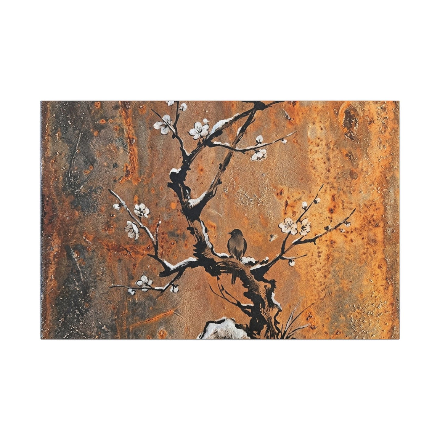 Datsuzoku Rust Patina Canvas Art - Zen Sumi E Art Print