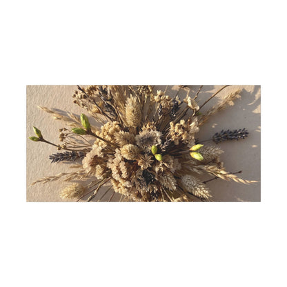 Dried Flowers Spring Canvas Art | Japandi Earthy Design