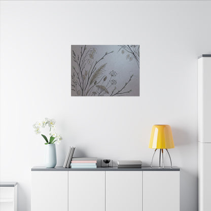 Spring Dried Flowers Japanese Pattern Canvas Art | Cozy Decor