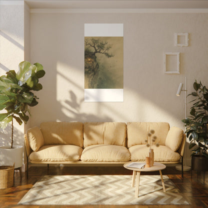 Spring Pine Tree Minimal Line Canvas Art | Earthy Decor