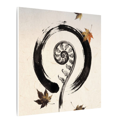 Fern Unfurling Autumn Canvas Art | Zen Peaceful Design