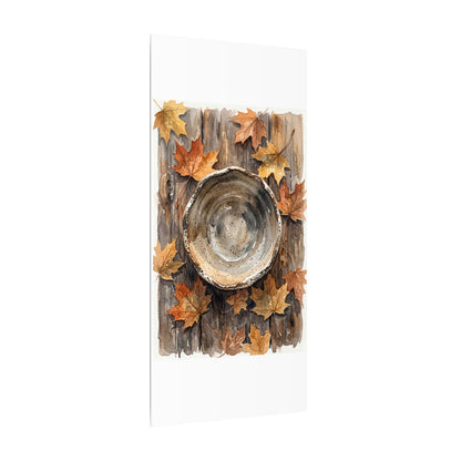 Ma Ceramic Bowl Canvas Art - Japandi Watercolor