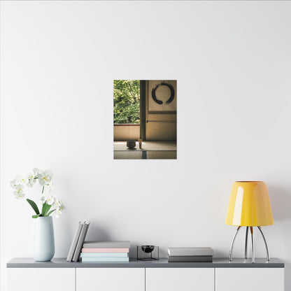 Tea Ceremony Enso Canvas Art | Serene Zen Art