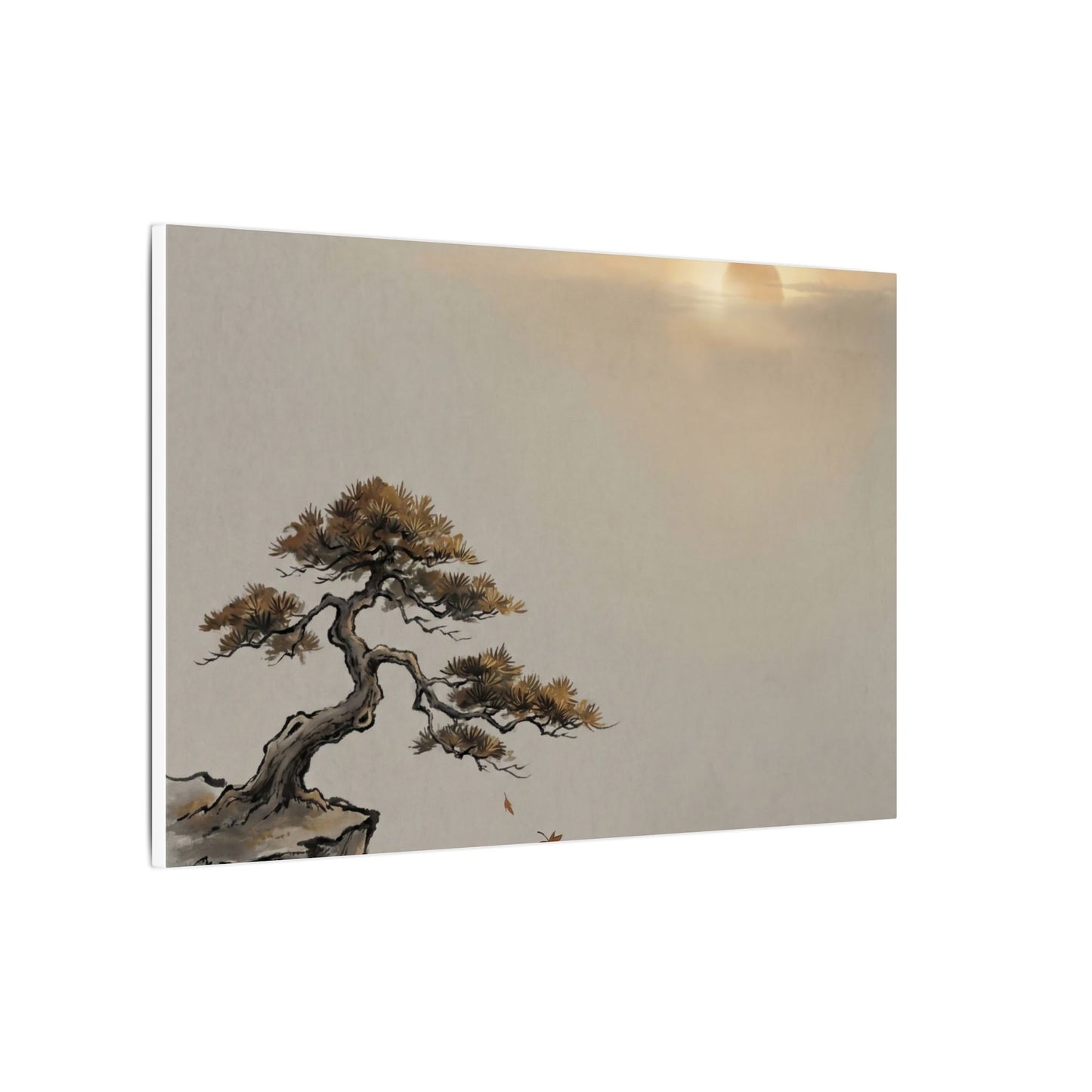 Pine Tree Canvas Art | Autumn Zen Karesansui Art
